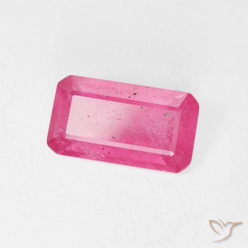 2.69 ct Red Ruby Stone, Natural Ruby in Octagon Step Cut Shape for Sale