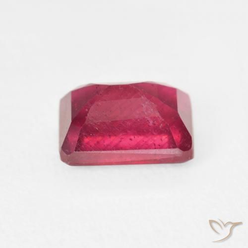 Ruby Gemstone in 8 x 6 mm (calibrated) Size for Sale, Ruby Stone in Blood Red Color