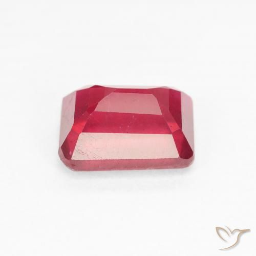Ruby Gemstone in 9 x 7 mm (calibrated) Size for Sale, Ruby Stone in Jam Red Color