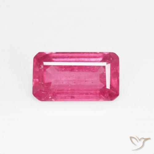 1.83ct Natural Medium Red Ruby, Emerald Cut, VS