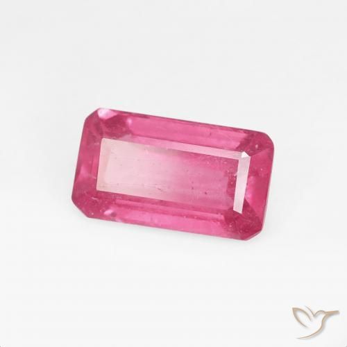 1.83 ct Red Ruby Stone, Natural Ruby in Octagon Step Cut Shape for Sale