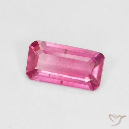 1.24 ct Pink Ruby Stone, Natural Ruby in Octagon Step Cut Shape for Sale