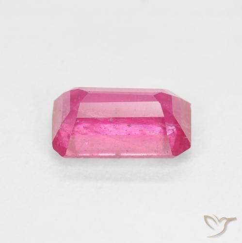 Ruby Gemstone in 9 x 6 mm (calibrated) Size for Sale, Ruby Stone in Hot Pink Color