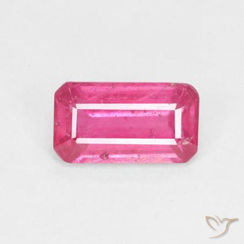 1.94ct Natural Deep Magenta Ruby, Emerald Cut, VS-SI