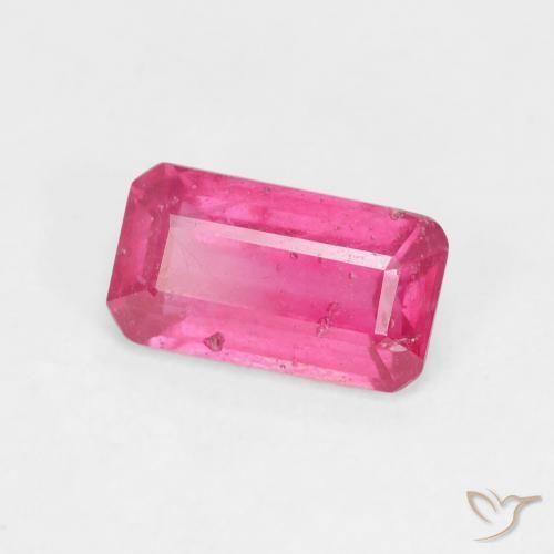 1.94 ct Pink Ruby Stone, Natural Ruby in Octagon Step Cut Shape for Sale