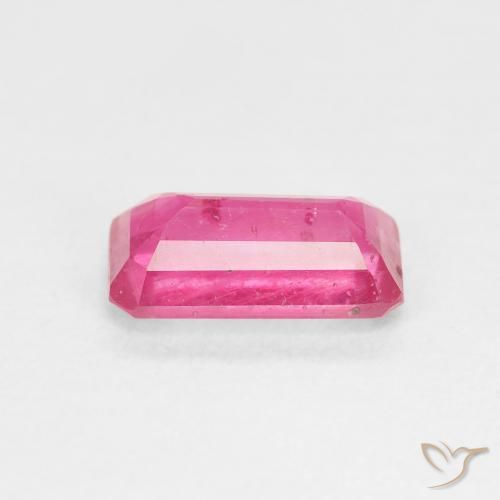 Ruby Gemstone in 9 x 5.1 mm Size for Sale, Ruby Stone in Deep Magenta Color