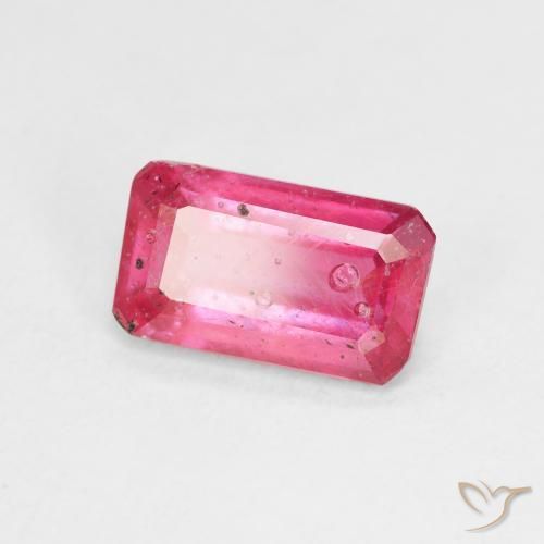 2.66 ct Pink Ruby Stone, Natural Ruby in Octagon Step Cut Shape for Sale