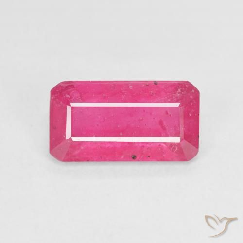 2.80ct Natural Hot Pink Ruby, Emerald Cut, VS-SI