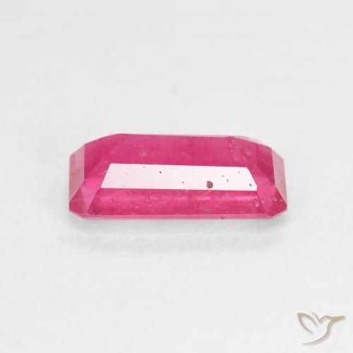 Ruby Gemstone in 10.5 x 5.7 mm Size for Sale, Ruby Stone in Hot Pink Color
