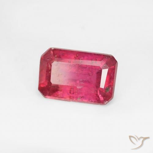 0.71 ct Pink Ruby Stone, Natural Ruby in Octagon Step Cut Shape for Sale