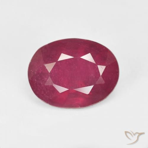 3.84ct Natural Deep Red Ruby, Oval, VS