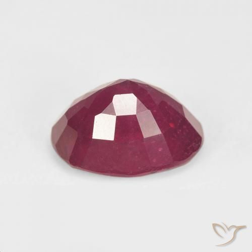 Ruby Gemstone in 10 x 8 mm (calibrated) Size for Sale, Ruby Stone in Deep Red Color