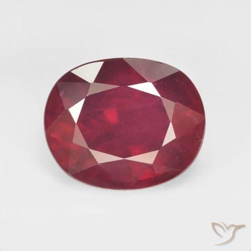 8.24ct Natural Dark Red Ruby, Oval, VS