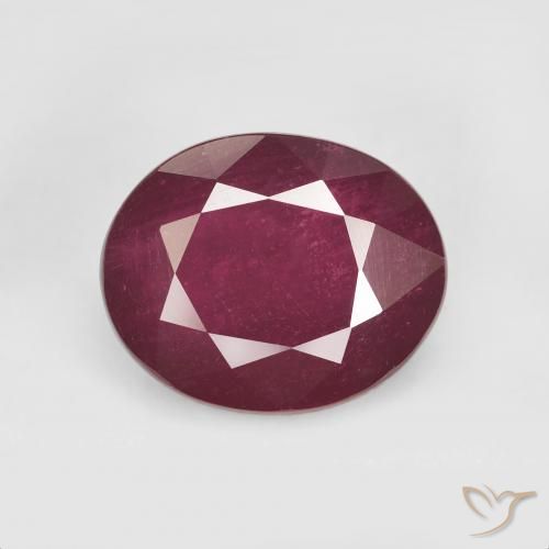 6.05ct Natural Dark Red Ruby, Oval, VS