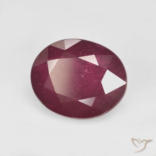 6.05 ct Red Ruby Stone, Natural Ruby in Oval Facet Shape for Sale