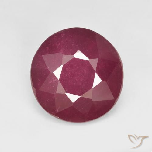 5.71ct Natural Wine Red Ruby, Round, VS