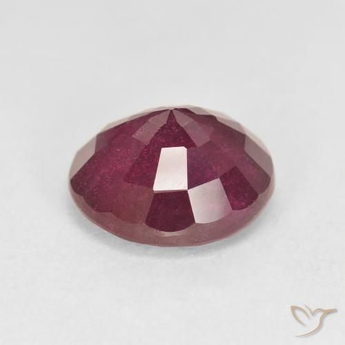 Ruby Gemstone in 11 mm (calibrated) Size for Sale, Ruby Stone in Wine Red Color