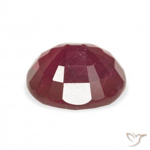 Ruby Gemstone in 11 x 9 mm (calibrated) Size for Sale, Ruby Stone in Medium Red Color