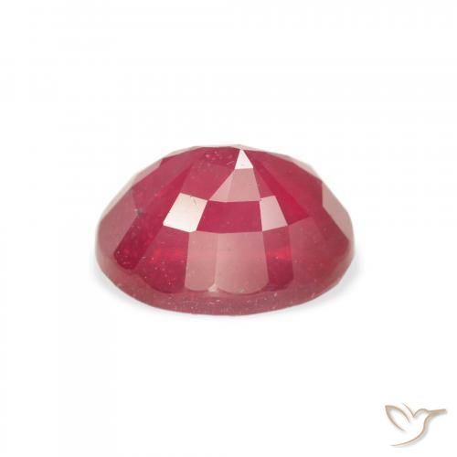 Ruby Gemstone in 9 x 7 mm (calibrated) Size for Sale, Ruby Stone in Blood Red Color