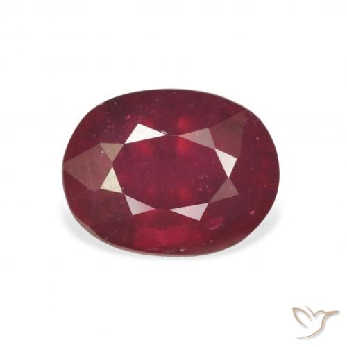 4.33ct Natural Deep Red Ruby, Oval, VS