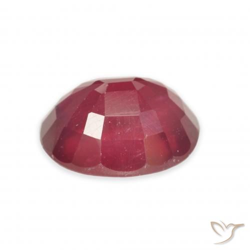Ruby Gemstone in 11 x 9 mm (calibrated) Size for Sale, Ruby Stone in Jam Red Color