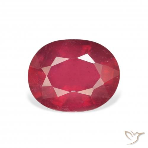 3.58ct Natural Deep Crimson Ruby, Oval, VS