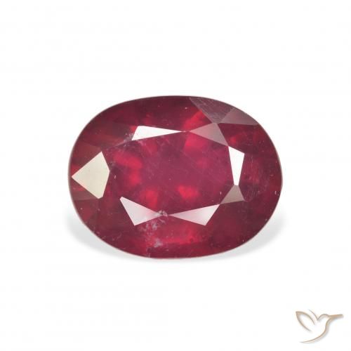 3.42ct Natural Blood Red Ruby, Oval, VS
