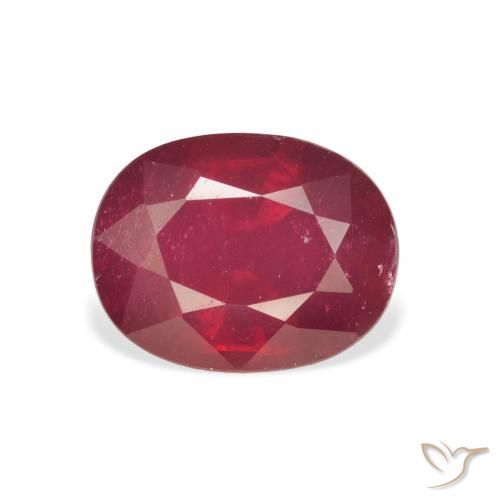 3.59ct Natural Dark Red Ruby, Oval, VS