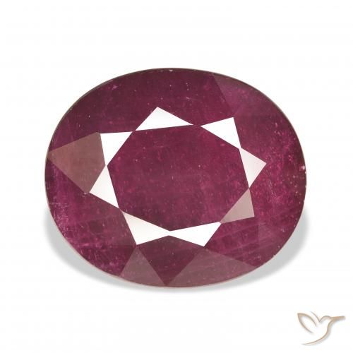 18.23ct Natural Medium Red Ruby, Oval, VS