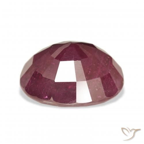 Ruby Gemstone in 16.5 x 13.8 mm Size for Sale, Ruby Stone in Medium Red Color