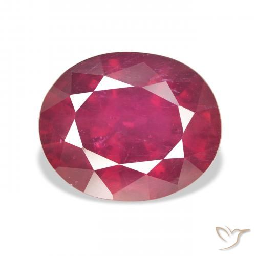 10.77ct Natural Medium Dark-Red Ruby, Oval, VS