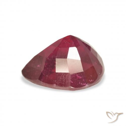 Ruby Gemstone in 12 x 10 mm (calibrated) Size for Sale, Ruby Stone in Deep Crimson Color