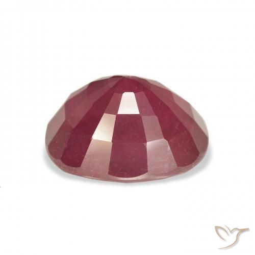 Ruby Gemstone in 14 x 12 mm (calibrated) Size for Sale, Ruby Stone in Deep Red Color