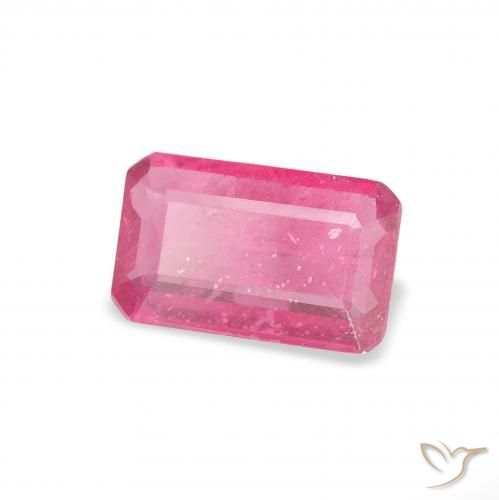 0.99 ct Pink Ruby Stone, Natural Ruby in Octagon Step Cut Shape for Sale