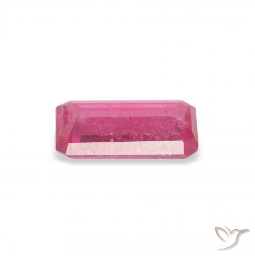 Ruby Gemstone in 8 x 5 mm (calibrated) Size for Sale, Ruby Stone in Hot Pink Color