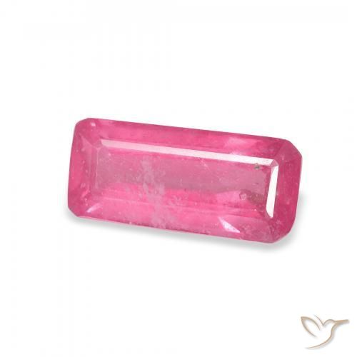 1.87 ct Pink Ruby Stone, Natural Ruby in Octagon Step Cut Shape for Sale