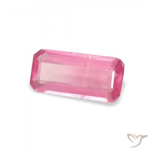 1.35 ct Pink Ruby Stone, Natural Ruby in Octagon Step Cut Shape for Sale