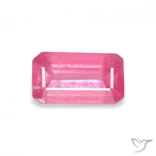 1.77ct Natural Hot Pink Ruby, Emerald Cut, VS-SI
