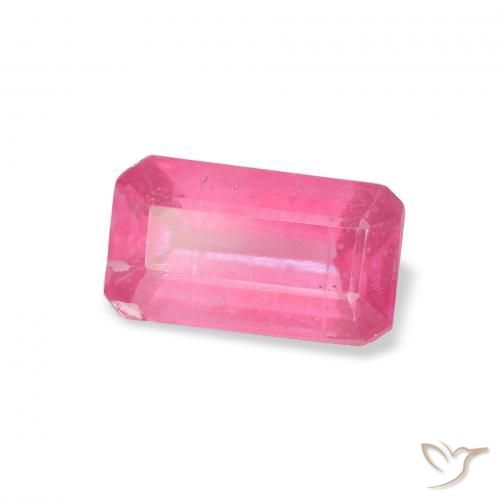 1.77 ct Pink Ruby Stone, Natural Ruby in Octagon Step Cut Shape for Sale