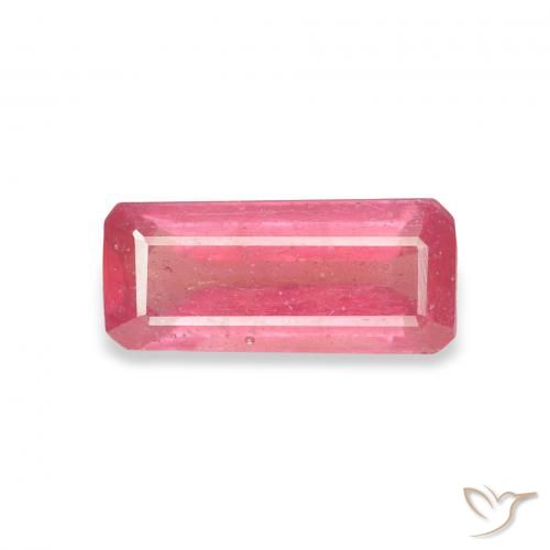 1.50ct Natural Magenta Pink Ruby, Emerald Cut, VS-SI