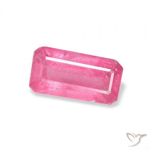 1.61 ct Pink Ruby Stone, Natural Ruby in Octagon Step Cut Shape for Sale