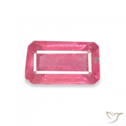 1.54ct Natural Medium Pink Ruby, Emerald Cut, VS-SI
