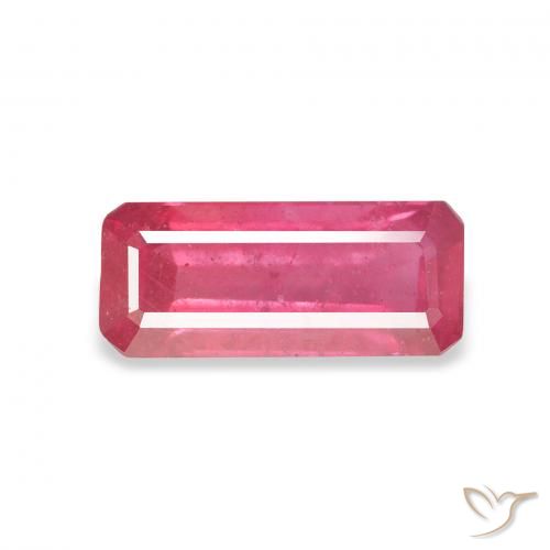1.64ct Natural Magenta Pink Ruby, Emerald Cut, VS-SI