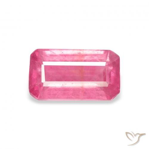 1.96ct Natural Medium Pink Ruby, Emerald Cut, VS-SI