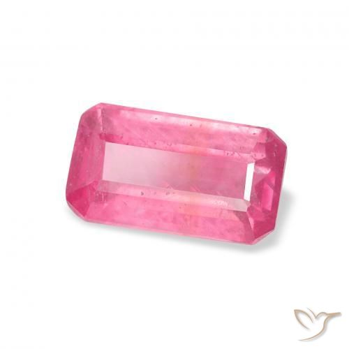 1.96 ct Pink Ruby Stone, Natural Ruby in Octagon Step Cut Shape for Sale