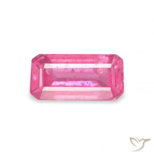 1.14ct Natural Hot Pink Ruby, Emerald Cut, SI
