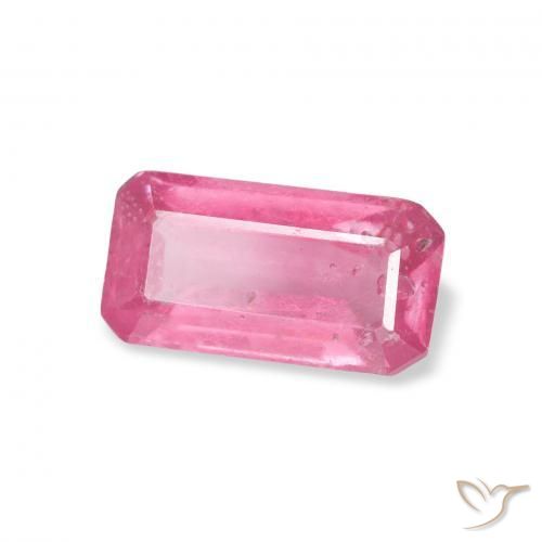 1.55 ct Pink Ruby Stone, Natural Ruby in Octagon Step Cut Shape for Sale