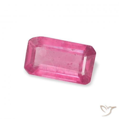 1.44 ct Pink Ruby Stone, Natural Ruby in Octagon Step Cut Shape for Sale