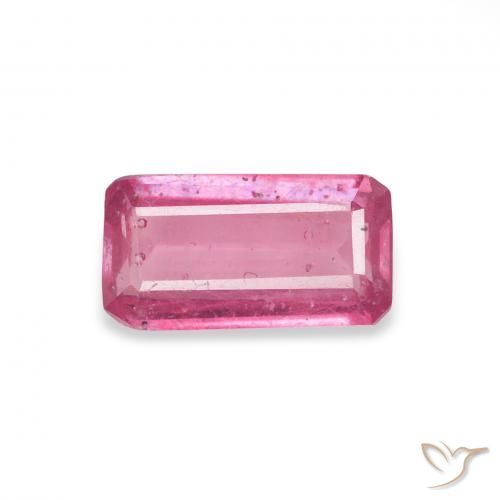 1.09ct Natural Hot Pink Ruby, Emerald Cut, VS-SI
