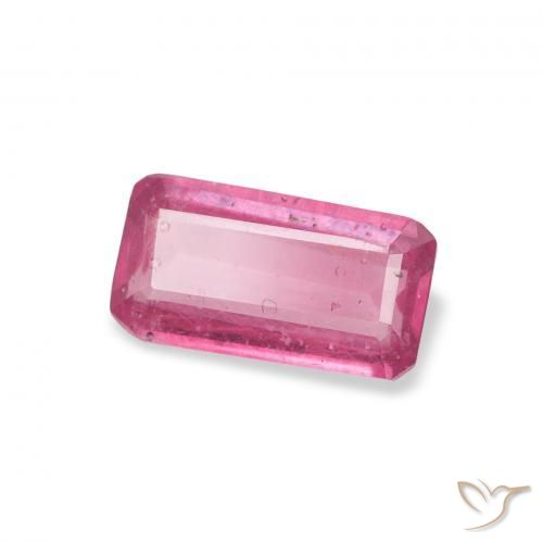1.09 ct Pink Ruby Stone, Natural Ruby in Octagon Step Cut Shape for Sale